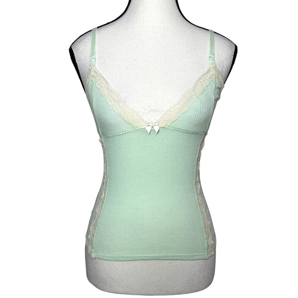 Urban Outfitters Tops - Out From Under Lace Trim Ribbed Cami Top XS Coquette Balletcore Fairycore Soft